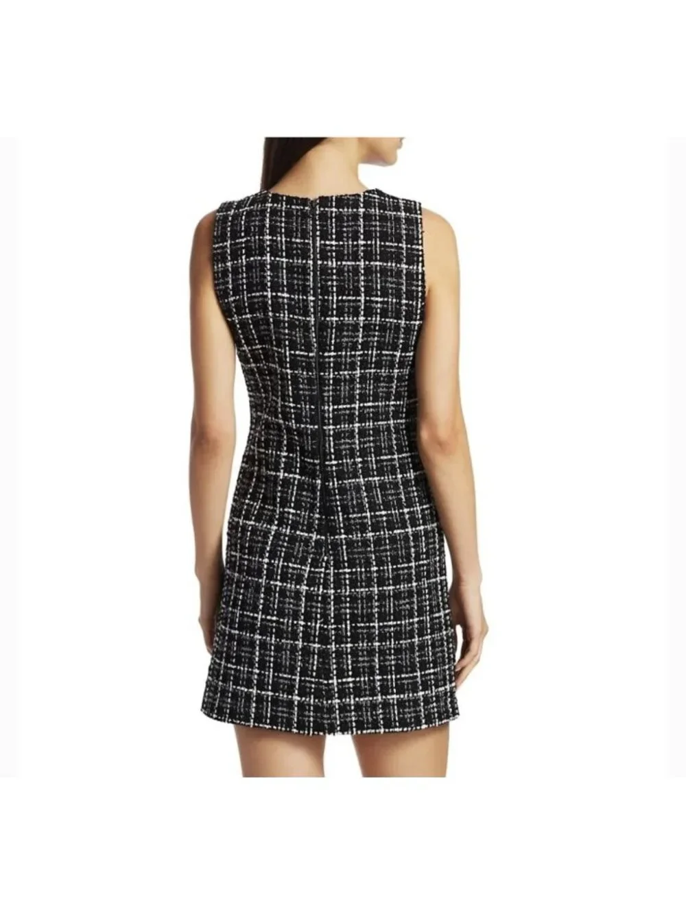 Alice and Olivia NWT Coley Tweed A-Line Mini Dress in Size 0
